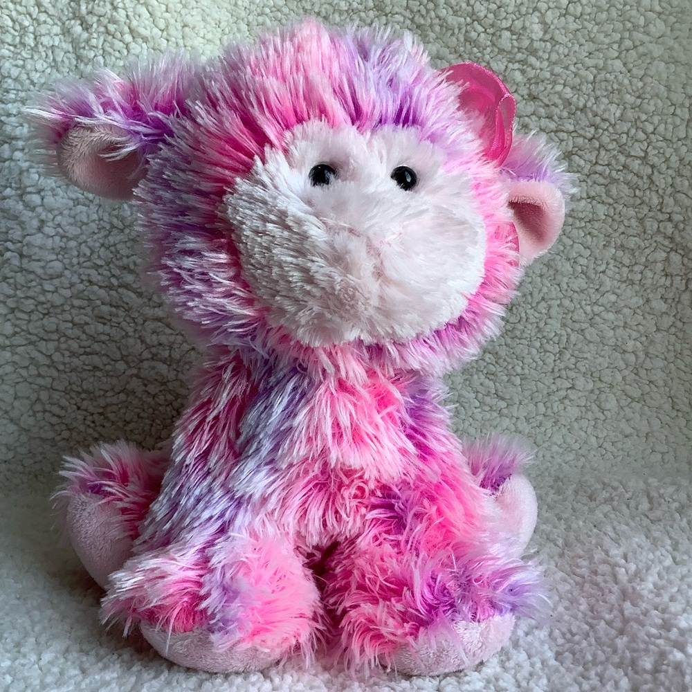 AURORA World Sprinkles Tie Dye Lamb Plush Stuffed Animal Toy Pink Purple
